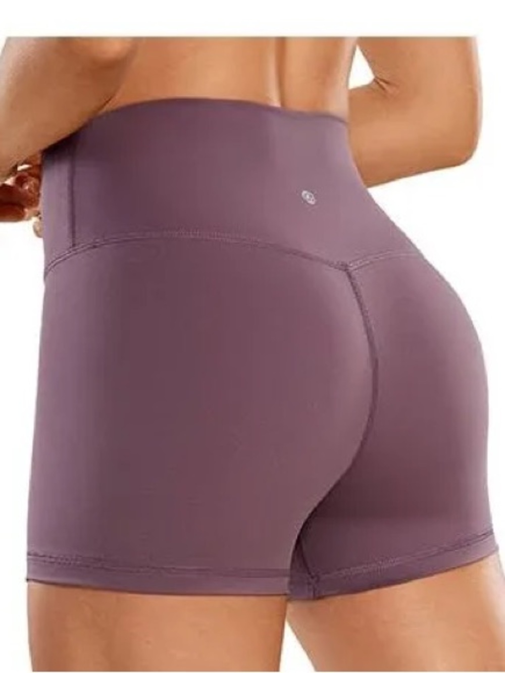 Biker Yoga Shorts CRZ Yoga Antique Bark Purple